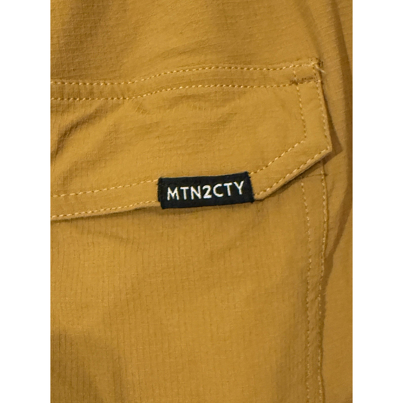 Coalatree Pants L Regular Yellow Trailhead Adventure Hiking Outdoor Ripstop - Picture 6 of 9